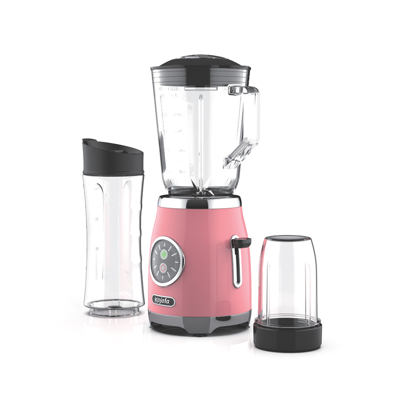 مخلوط کن رومیزی 1 لیتری BL399AB-G با آسیاب، تنظیم پالس، عملکرد تمیز کردن خودکار، پیوست آسیاب آسیاب جداگانه - کوزه شیشه ای-بطری مسافرتی پلاستیکی
