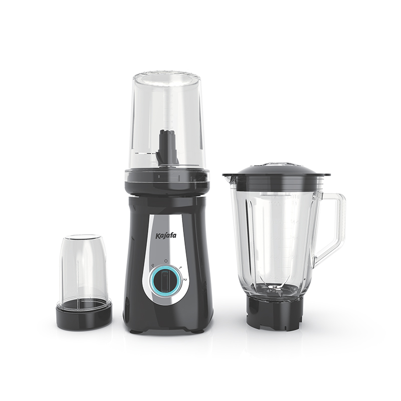 اسموتی ساز بلندر BL-358ABE-G، مخلوط کن 3 در 1 با پارچ شیشه ای 1.0 لیتری، غذاساز و آسیاب چند منظوره برای میوه ها، سبزیجات و دانه های قهوه منجمد